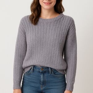 Philosophy Knitted Grey Sweater